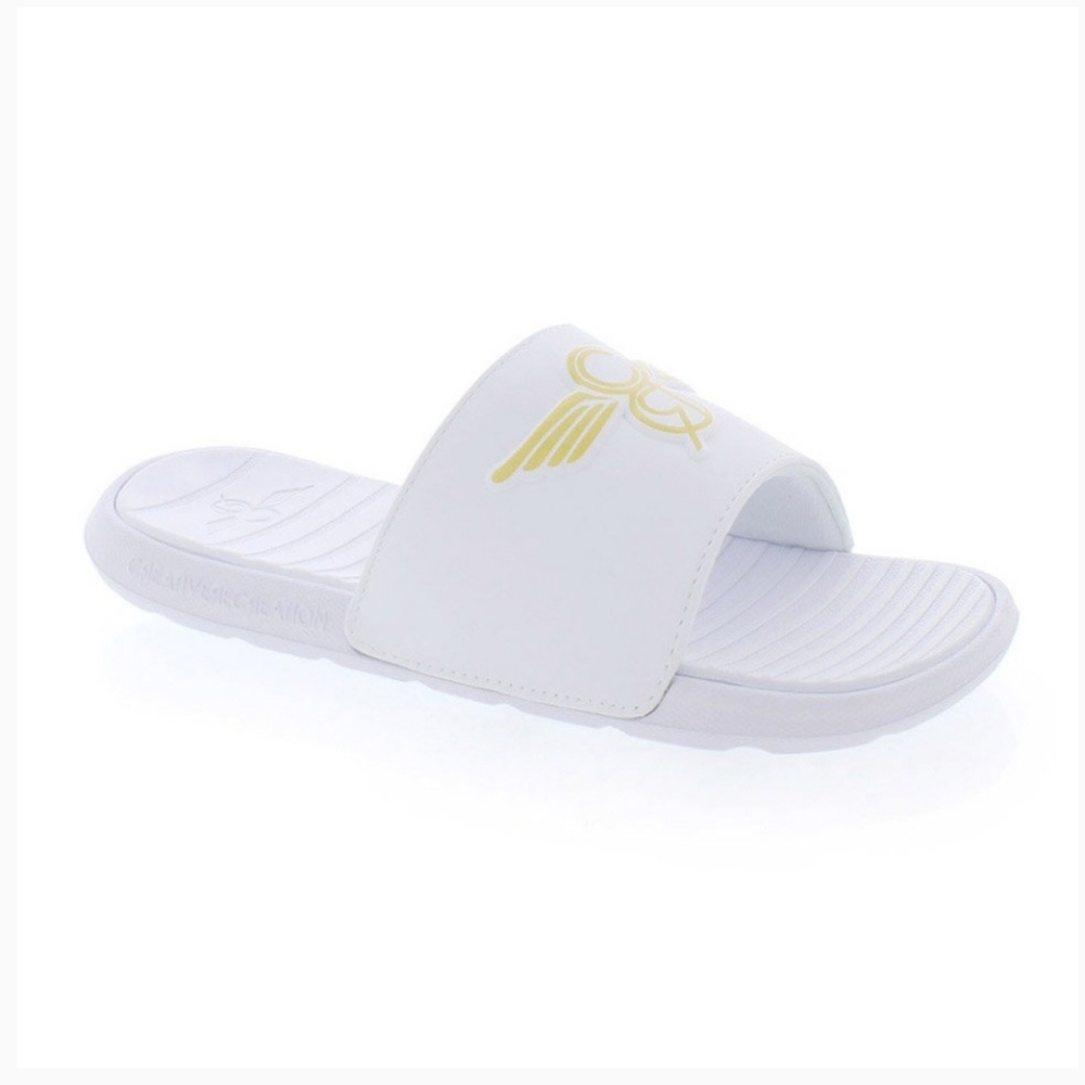 Creative Recreation NWT Faenza Slide Sandal White Gold
